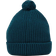 The North Face Logo Box Pom Beanie - Midnight Petrol
