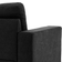Homcom L-Shaped Black Sofa 193cm 3-Sitzer