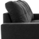 Homcom L-Shaped Black Sofa 193cm 3 Seater