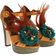 Dolce & Gabbana Leather Crystal Platform - Orange