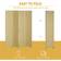 Homcom 4 Panel Folding Brown Room Divider 159.5x169.5cm