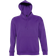 Sol's Slam Unisex Hooded Sweatshirt - Dark Purple