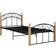 vidaXL Bed Frame without Mattress Black/Natural 97x210cm