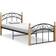 vidaXL Bed Frame without Mattress Black/Natural 97x210cm