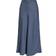 Vila Satin Maxi Midi Skirt - Blue
