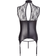 Abierta Fina Bodystocking with Lace & Rhinestones