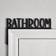 Shein 1pc Modern Wooden Toilet Door Sign Black Wall Decor