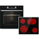 Gorenje Set 4 BCX6737E05BG + ECD634X Sort