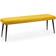 Julian Bowen Luxe Mustard Low Settee Bench 140x47cm