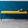 Julian Bowen Luxe Mustard Low Settee Bench 140x47cm