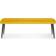 Julian Bowen Luxe Mustard Low Settee Bench 140x47cm