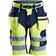 Snickers Workwear 6933 High-Vis Shorts+ Holster Pockets Class 1 - Yellow/Navy