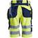 Snickers Workwear 6933 High-Vis Shorts+ Holster Pockets Class 1 - Yellow/Navy