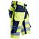 Snickers Workwear 6933 High-Vis Shorts+ Holster Pockets Class 1 - Yellow/Navy
