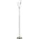 Homcom Modern Brushed Nickel/White Floor Lamp 166cm