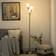 Homcom Modern Brushed Nickel/White Floor Lamp 166cm