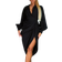 PrettyLittleThing Balloon Sleeve Gathered Skirt Midi Shirt Dress - Black