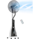 Homcom White Pedestal Misting Fan 50l x 40w x 125h cm