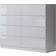 Fwstyle Modern Gloss White Chest of Drawer 110x99cm