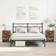 vidaXL Cabinets Smoked Oak Nattbord 35x38cm 2st
