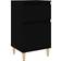 vidaXL Engineered Wood Black Bedside Table 35x40cm