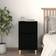 vidaXL Engineered Wood Black Bedside Table 35x40cm