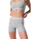 Alo 4” Alosoft High Waist Heart Throb Short - Athletic Heather Grey/White