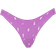 PINK Logo Cotton Shine High Leg Thong Panty - Grape Taffy Ice Cream Print