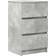 vidaXL Cabinet with 3 Drawers Concrete Grey Bedside Table 35x39cm