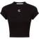 Calvin Klein Slim Cropped Ribbed T-shirt - Black