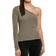 Urban Classics Asymmetric Long Sleeve Top - Olive Black