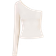 Urban Classics Asymmetric Long Sleeve Top - Whitesand Black