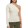 Urban Classics Asymmetric Long Sleeve Top - Whitesand Black