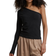 Urban Classics Asymmetric Long Sleeve Top - Black