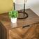 Homcom Two-Drawer Herringbone Bedside Table 39.5x48cm