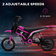 Homcom Electric Motorbike with Twist Grip Throttle 24V Pink