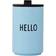 Design Letters Hello Light Blue Termokopp 35cl