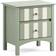 Dunelm Beatrice Sage Bedside Table 40x55cm