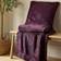 Catherine Lansfield Faux Velvet Blankets Purple (200x150cm)