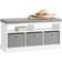 SoBuy Hidden White/Gray Aufbewahrungskommode 95.8x50cm