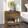 vidaXL Cabinet Smoked Oak Bedside Table 30x40cm