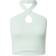 Urban Classics Ladies Rib Knit Crossed Neckholder Top - Pastel Green