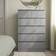 IKEA MALM Grey Glazed Kommode 80x123cm