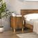 vidaXL Cabinet Smoked Oak Bedside Table 40x40cm