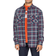 Trespass Men's Fleece Lined Checked Shirt Rapeseed - Navy Check