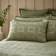 Dunelm Alda Textured Duvet Cover Green (220x260cm)