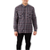 Trespass Men's Fleece Lined Checked Shirt Rapeseed - Dark Grey Check