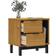 vidaXL Flam Oak Sengebord 35x49cm