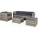 Juskys Punta Cana L - Heather Grey Lounge-Set, 1 Tisch einschl. 1 Stühle & 1 Sofas