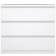 Freemans Naia 3 White Chest of Drawer 77x70.1cm
